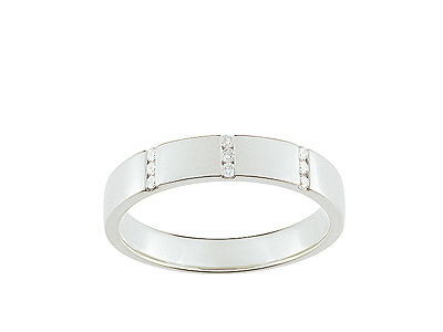 Alliance Diamants Ronds Or Gris 750 Girard - 3C074GB4 - Réf. 3C074GB4