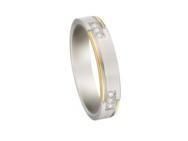 Alliance en Or Bicolore 750 Diamant Fairbelle - 2751129 - Réf. 2751129