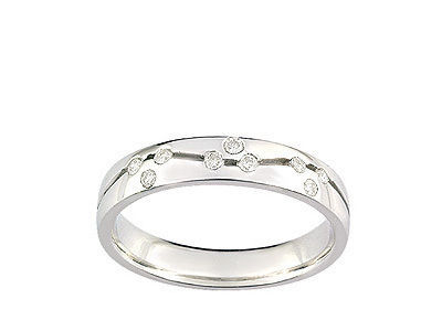 Alliance Femme Diamants 0.16 ct Or Gris 750 Girard - 3N026GB4 - Réf. 3N026GB4