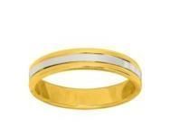 Alliance Femme Or 750 Bicolore Polie 4 mm Girard - 3352040 - Réf. 3352040