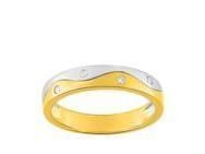 Alliance Femme Or Bicolore 750 Diamant 0.06 Ct Girard - 35739BO - Réf. 35739BO