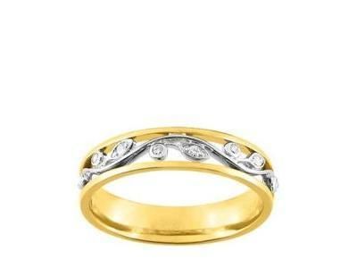 Alliance Femme Or Bicolore 750 Diamant Naturel Girard - 3N017XB4 - Réf. 3N017XB4