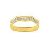 Alliance Femme Vague Or Bicolore 750 Diamant Naturel Girard - 3F046BB4 - Réf. 3F046BB4