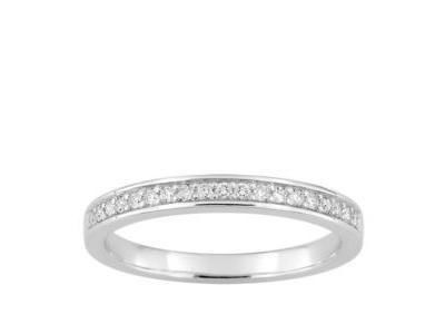 Alliance Girard Or Gris 750 Demi-Tour Diamant - 3C062GB4 - Réf. 3C062GB4