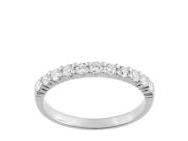 Alliance Griffes Demi-Tour Diamants 0.40 Ct Or Gris Palladié 750 Girard - 3L007GB2 - Réf. 3L007GB2