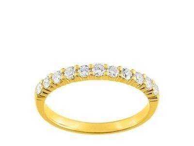 Alliance Griffes Demi-Tour Diamants 0.40 Ct Or Jaune 750 Girard - 3L007JB2 - Réf. 3L007JB2