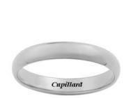 Alliance Homme Demi Jonc Bombé Confort 4 mm Or Gris - 3112340 - Réf. 3112340