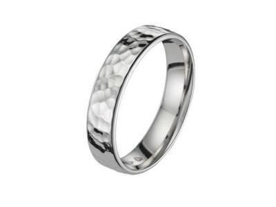 Alliance Homme Martelée Or Blanc Palladié 750 Fairbelle 2127255 - Réf. 2127255