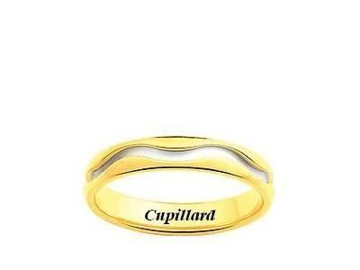 Alliance Homme Or 750 Bicolore Mat Poli Girard - 3Y013B40 - Réf. 3Y013B40