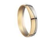 Alliance Homme Or 750 Bicolore Vague Fairbelle - 2124259 - Réf. 2124259