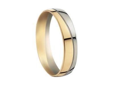 Alliance Homme Or 750 Bicolore Vague Fairbelle - 2124259 - Réf. 2124259