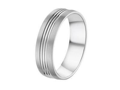 Alliance Homme Or Blanc 750 Mat Et Poli Fairbelle - 2125945 - Réf. 2125945