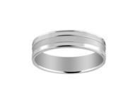 Alliance Homme Or Blanc 750 Palladié Mat et Poli - 2124845 - Réf. 2124845