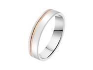 Alliance Homme Or Blanc Et Rose 750 polie Fairbelle - 2114919 - Réf. 2114919