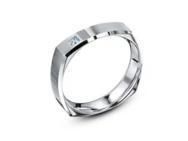 Alliance Homme Or Gris 750 Diamant Princesse FairBelle - 2735015 - Réf. 2735015