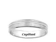 Alliance Homme Or Gris Mat Filet Poli 4.5 mm Girard - 3M010G45 - Réf. 3M010G45