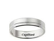 Alliance Homme Or Gris Mat Filet Poli 5 mm Girard - 3M010G50 - Réf. 3M010G50