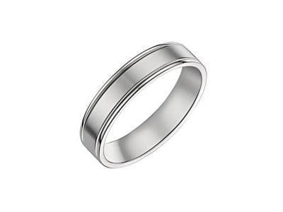 Alliance Homme Platine 950 Brossé Et Poli 5 mm Fairbelle - 2118957 - Réf. 2118957