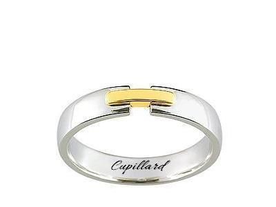 Alliance Mixte Or 750 Bicolore 4,5 mm Girard - 3Y047X45 - Réf. 3Y047X45