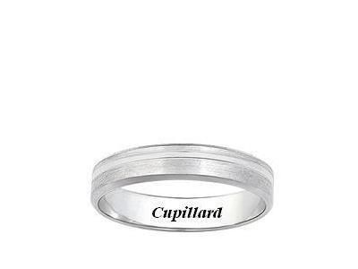 Alliance Mixte Or Gris Mat Filet Poli 4 mm Girard - 3M010G40 - Réf. 3M010G40