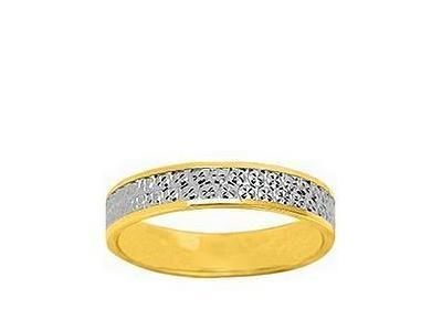 Alliance Or 750 Bicolore Diamanté 4 mm Girard - 3363340 - Réf. 3363340