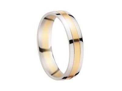 Alliance Or 750 Bicolore Mat Et Poli Fairbelle - 2121129 - Réf. 2121129