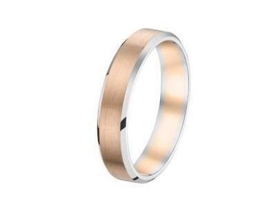 Alliance Or 750 Rose Mat Et Blanc Poli Fairbelle - 2126109 - Réf. 2126109