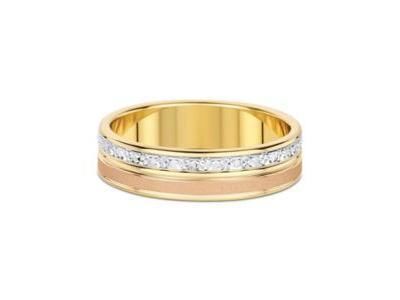 Alliance Or 750 Tricolore Diamanté 5 mm Fairbelle - 2013919  - Réf. 2013919