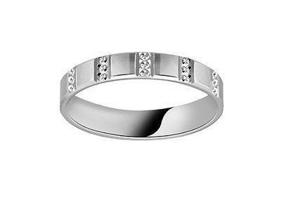Alliance Or Blanc 750 Effet Diamanté - 2129155 - Réf. 2129155