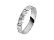 Alliance Or Blanc 750 Effet Diamanté - 2129155 - Réf. 2129155