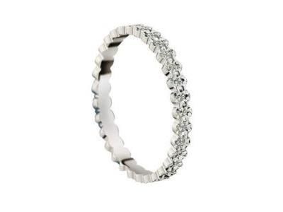 Alliance Or Gris 18K Effet Diamanté Fair'Belle - 2019535 - Réf. 2019535