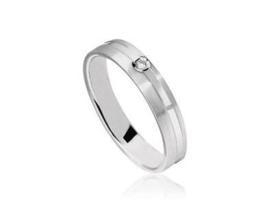 Alliance Or Gris 750 Diamant Naturel Fairbelle - 3711015 - Réf. 3711015