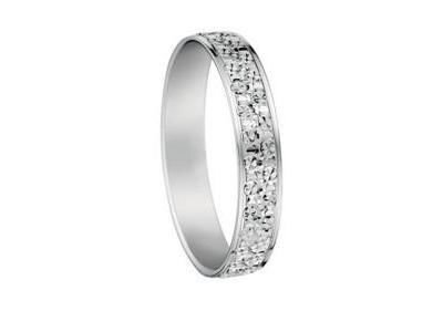 Alliance Or Gris 750 Effet Diamanté 3,50 mm Fair'Belle - 2017945 - Réf. 2017945