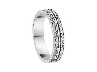 Alliance Or Gris 750 Effet Diamanté Fairbelle - 2120915 - Réf. 2120915