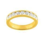 Alliance Or Jaune 750 Diamant 1 Carat Serti Rail Girard - 3L030JB2 - Réf. 3L030JB2