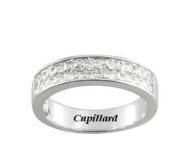 Alliance Rail 2 Rangs Diamant Princesse 1 Carat Or Gris 750 Girard - 35095GO - Réf. 35095GO