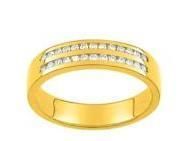 Alliance Rail Diamant Double Rang Or Jaune 750 Girard - 35749BO - Réf. 35749BO