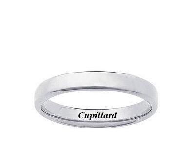 Alliance Ruban Biseauté Or Gris 750 poli 4 mm Girard - 3112740 - Réf. 3112740