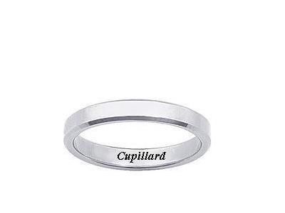 Alliance Ruban Biseautée 3 mm Or Gris 750 Girard - 3111730 - Réf. 3111730