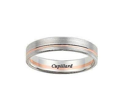 Alliance Ruban Or Rose Or Gris 750 Mat Poli Girard - 3M010Y45 - Réf. 3M010Y45
