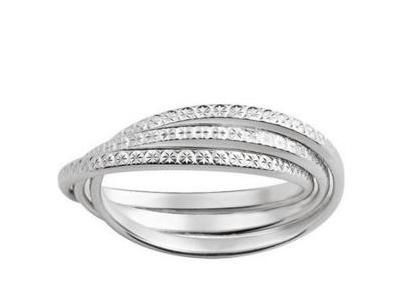 Alliance Trois Anneaux Or Gris 750 Diamanté Girard - 3Y215G20 - Réf. 3Y215G20