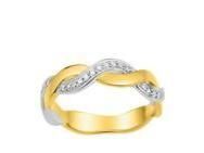 Alliance Vague Or Bicolore 750 Diamants Naturels Girard - 3F017XB5 - Réf. 3F017XB5