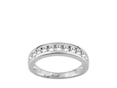 Alliance Zircon Serti Rail Argent 925 rhodié - ASRX48Z - Réf. ASRX48Z