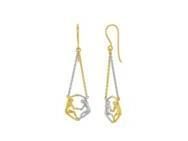 ARABESQUE- Boucles d'Oreilles Jourdan  Argent Bicolore Danseurs - AJF170268E - Réf. AJF170268E