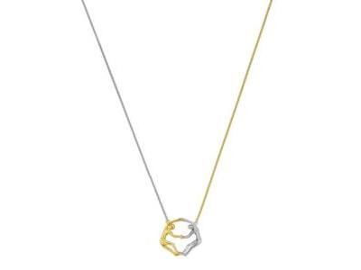 ARABESQUE Collier Argent Bicolore Danseurs Jourdan -  AJF170271N - Réf. AJF170271N