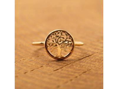Bague Arbre de Vie Or Jaune 375 Scarlett Ballet BR4075CNJ - Réf. BR4075CNJ
