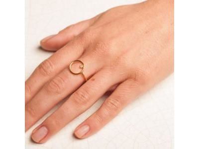 Bague Cercle Diamant Or Jaune 375 Scarlett Ballet BR4055CNJ - Réf. BR4055CNJ