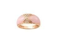 Bague Clozeau Astra Or Rose 750 Résine Rose Diamants - C2F694RPIDI - Réf. C2F694RPIDI