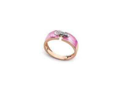 Bague Clozeau Helena Or Rose 750 Diamant Résine - C2F250RPIDI - Réf. C2F250RPIDI