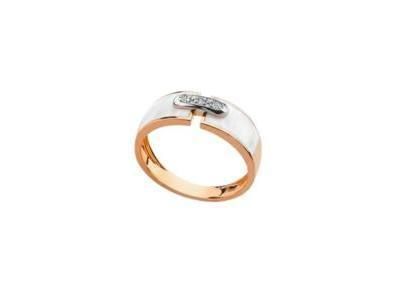 Bague Clozeau Héléna Or Rose 750 Diamants Résine Blanche - C2F250RWNDI - Réf. C2F250RWNDI